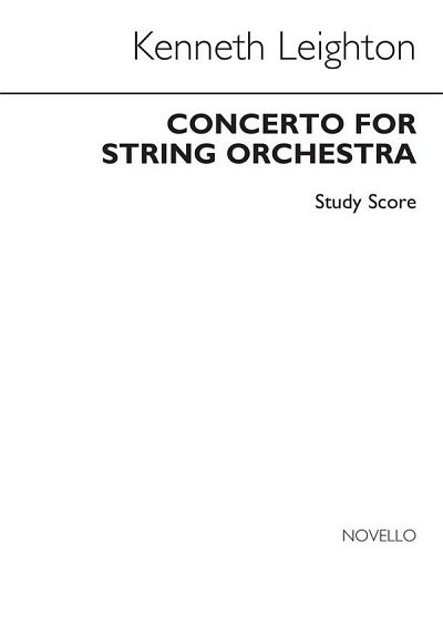 K. Leighton: Concerto For String Orchestra, Stro (Part.)