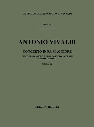 Concerto Per Strumenti Diversi E B.C Rv 97  (Part.)