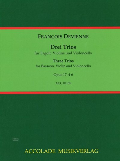 F. Devienne: Drei Trios op. 17/4-6, FgVlVlc (Pa+St)