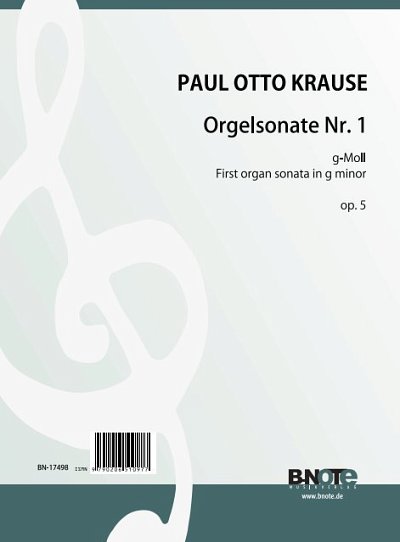 K.P. Otto: Orgelsonate Nr. 1 g-Moll op.5, Org