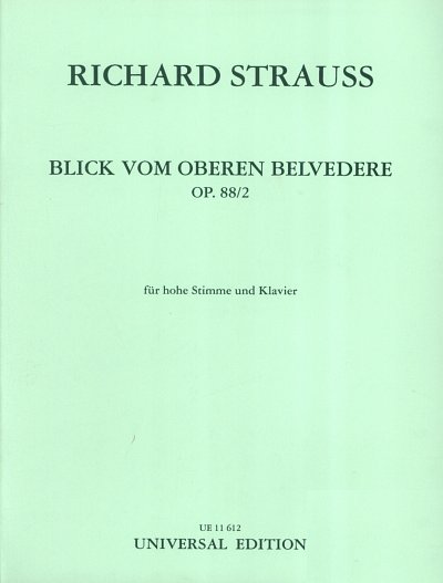 R. Strauss: Blick vom oberen Belvedere op. 88/2 