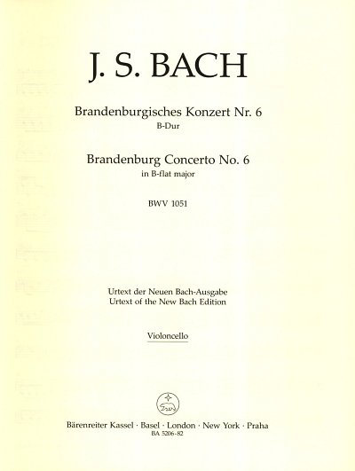 J.S. Bach: Brandenburgisches Konzert Nr. 6 B-D, Barorch (Vc)