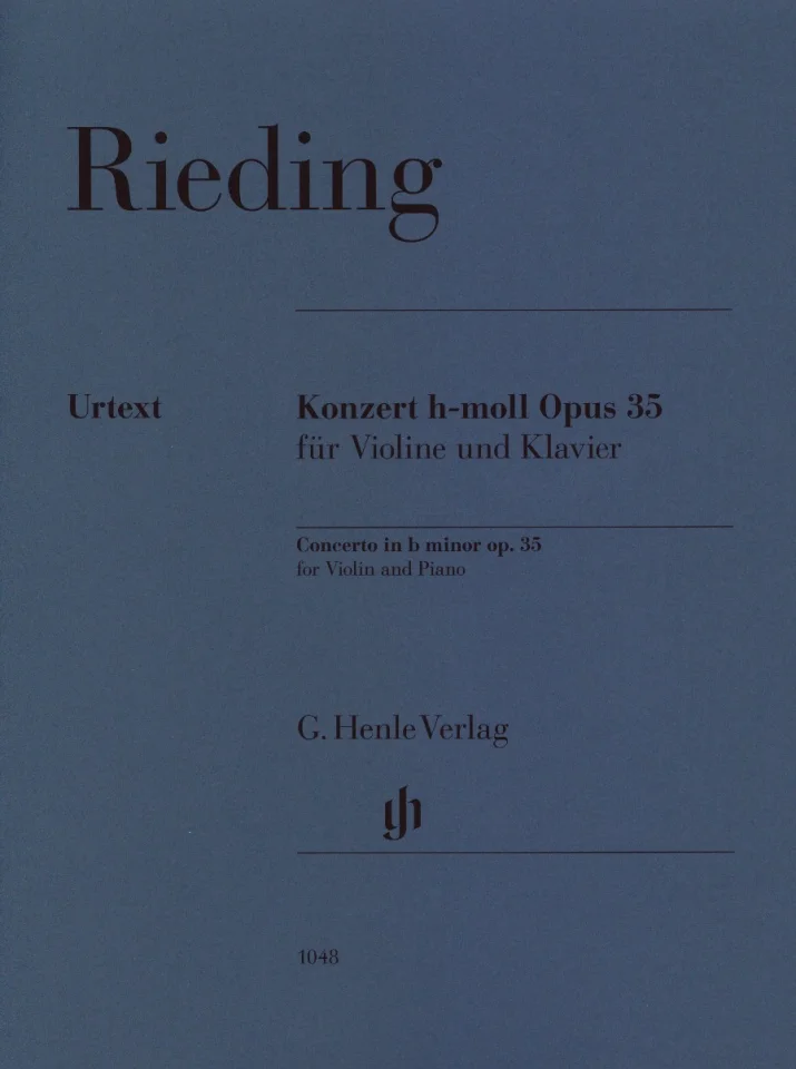 O. Rieding: Konzert h-moll op. 35, VlKlav (Pa+St) (0)