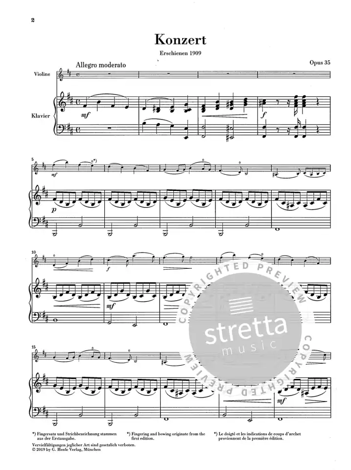 O. Rieding: Konzert h-moll op. 35, VlKlav (Pa+St) (1)