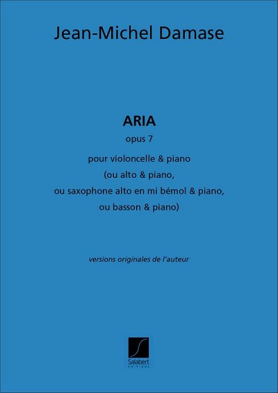 J. Damase: Aria Opus 7 pour violoncelle et piano