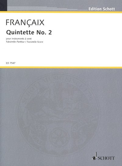 J. Françaix: Quintette No. 2 , HolzEns (PaFaks)