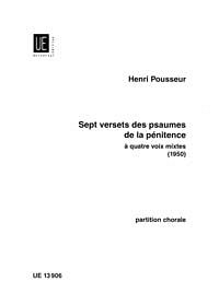 H. Pousseur: Sept versets des psaumes de la pénitence 