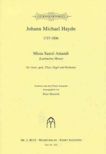 M. Haydn: Missa Sancti Amandi, GchOrchOrg (Part.)