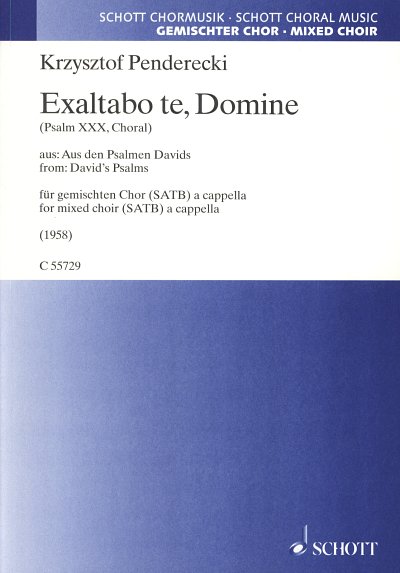 K. Penderecki: Exaltabo te, Domine (Psalm XXX, , GCh4 (Chpa)