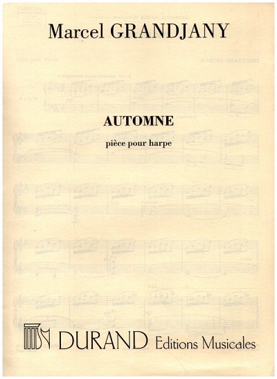 M. Grandjany: Automne Piece Pour Harpe