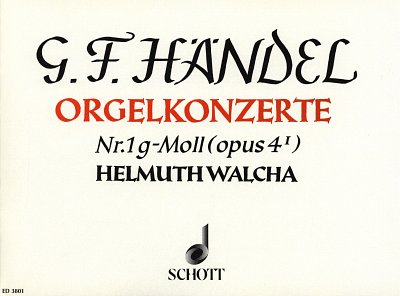 AQ: G.F. Händel: Orgel-Konzert Nr. 1 g-Moll op, 2Ob (B-Ware)