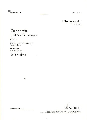 A. Vivaldi i inni: Concerto g-Moll op. 12/1 RV 317 / PV 343