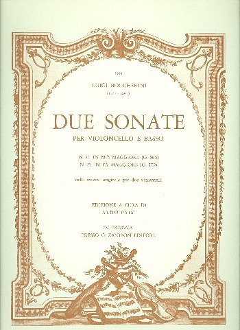 L. Boccherini: Due Sonate (N 21 - N 22) (Part.)
