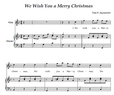 DL: (Traditional): We wish You a Merry Christmas, FlOrg (Par