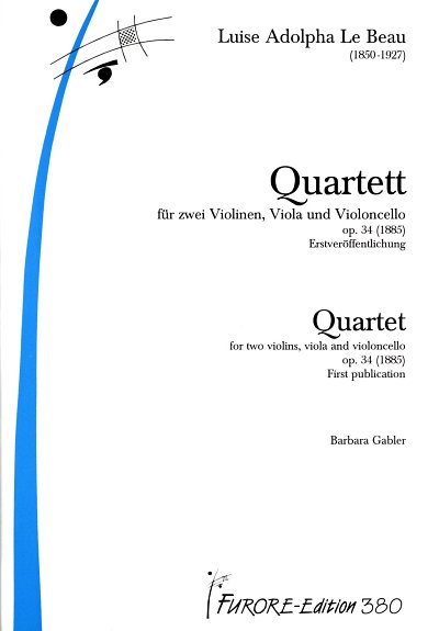 L.A. Le Beau: Quartett op 34 (1885), 2VlVaVc (Part.)