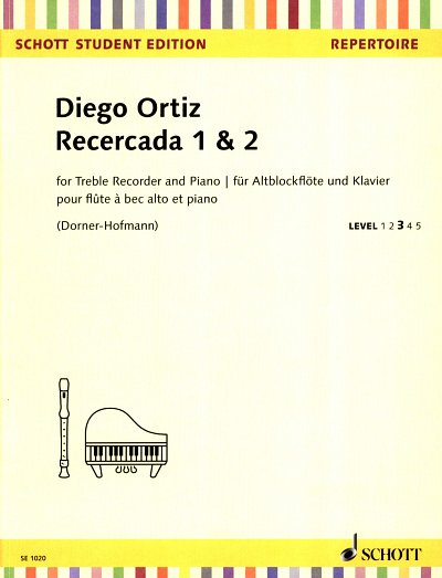 D. Ortiz: Recercada 1 und 2 - Level 3, AblfKlav (KlavpaSt)
