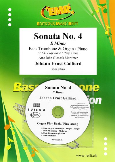 J.E. Galliard: Sonata No. 4, BposKlavOrg (+CD)