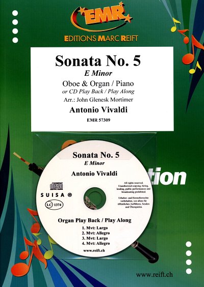 A. Vivaldi: Sonata No. 5, ObKlv/Org (+CD)