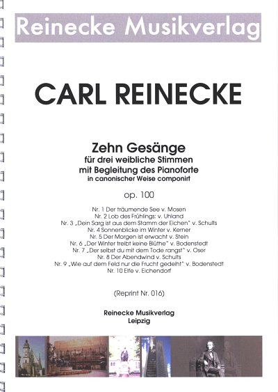 C. Reinecke: Zehn Gesänge op. 100, 3Gesklav (4Pa)