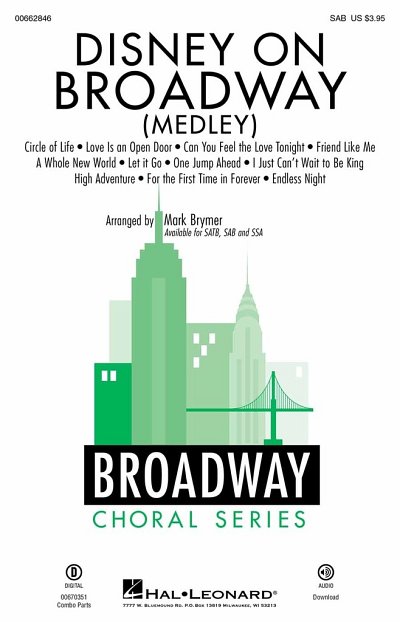 M. Brymer: Disney on Broadway (Medley), Gch3Klav (Chpa)