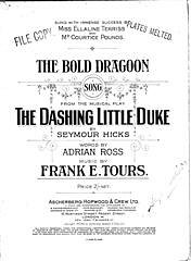 Frank E. Tours, Adrian Ross: The Bold Dragoon
