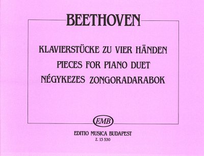 L. v. Beethoven: Klavierstücke zu vier Händen, Klav4m (Sppa)