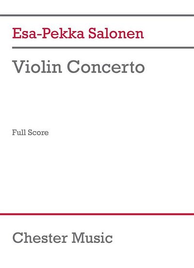 E.-P. Salonen: Violin Concerto (Score), VlOrch (Part.)