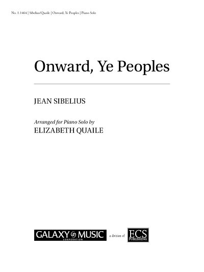 J. Sibelius: Onward, Ye Peoples!, Klav