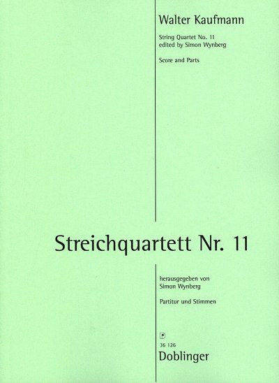 K. Walter: Streichquartett Nr. 11, 2VlVaVc (Pa+St)