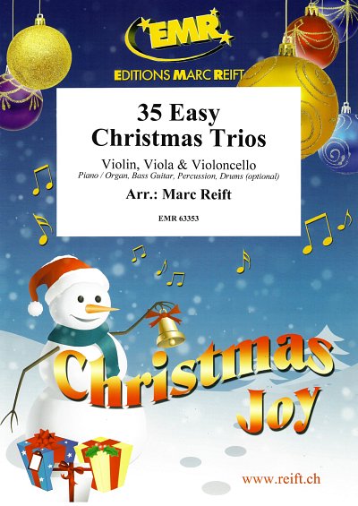 M. Reift: 35 Easy Christmas Trios, VlVlaVc (Pa+St)