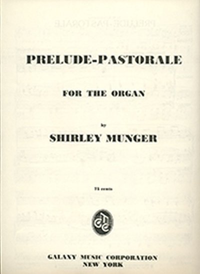 Prelude-Pastorale, Org