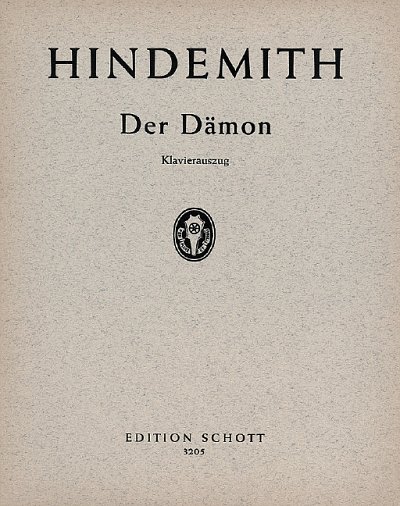 P. Hindemith: Der Dämon op. 28  (KA)