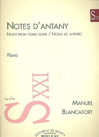 M. Blancafort: Notes d'Antany