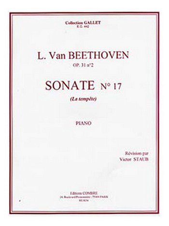 L. v. Beethoven: Sonate n°17 Op.31 n°2 La Tempête, Klav