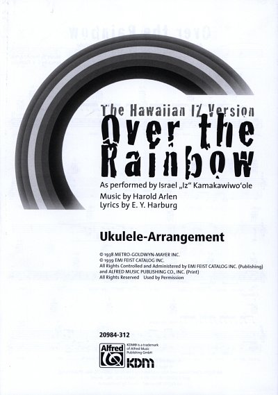Kamakawiwo'Ole Israel (Iz): Over the rainbow
