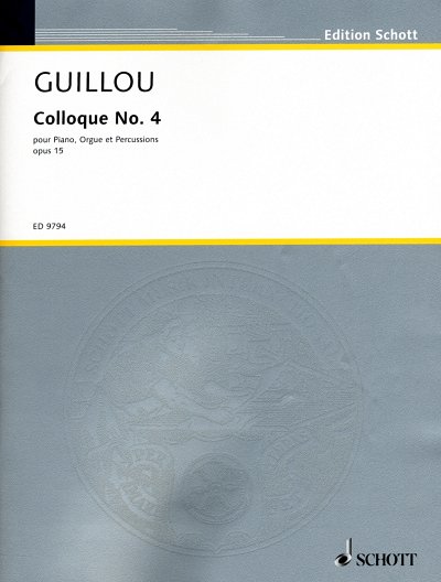 J. Guillou: Colloque No. 4 op. 15  (Pa+St)