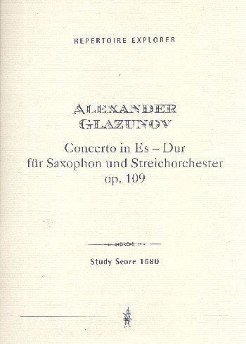 A. Glasunow: Concerto Es-Dur op.109 (Stp)