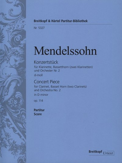 F. Mendelssohn Barth: Konzertstück Nr. 2 d, 2KlarOrch (Part)