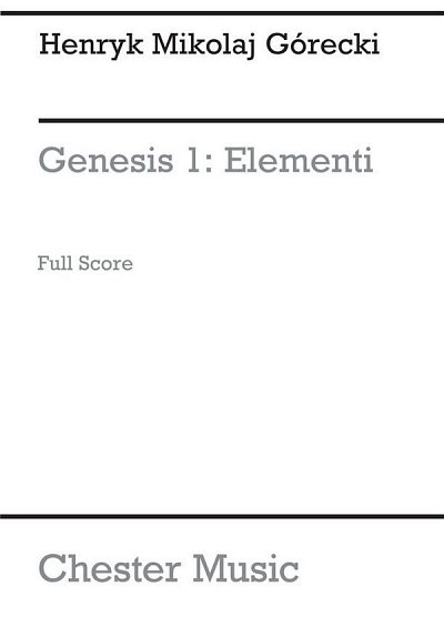 Genesis 1 - Elementi Op.19 No.1 (Full Score, VlVlaVc (Part.)