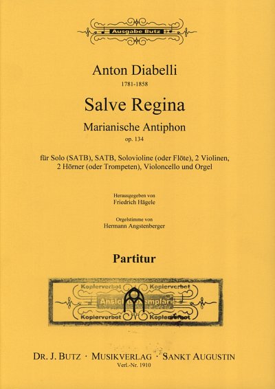 A. Diabelli: Salve Regina - Marianische Antiphon Op 134
