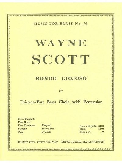 W. Scott: Rondo Giojoso, 13BlechPauPe (Pa+St)