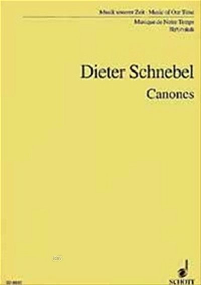 D. Schnebel: Canones, Sinfo (Stp)