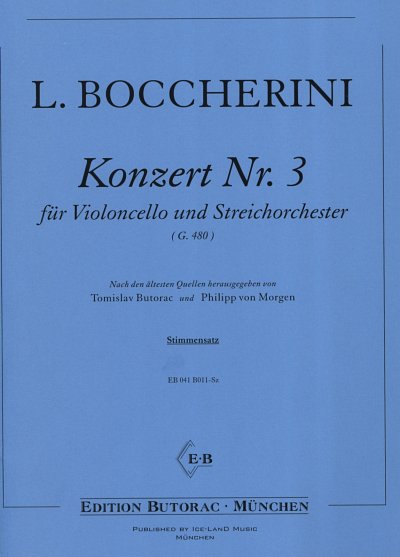 L. Boccherini: Konzert 3 G-Dur (G 480) - Vc Str