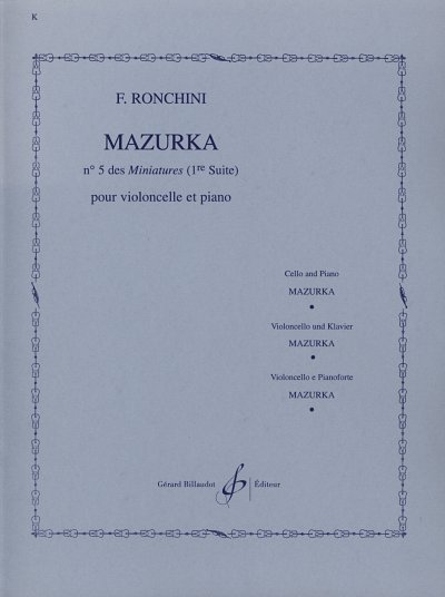 F. Ronchini: Mazurka, VcKlav (KlavpaSt)