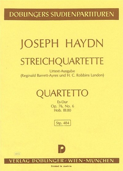 J. Haydn: Quartett Es-Dur Op 76/6 Hob 3:80