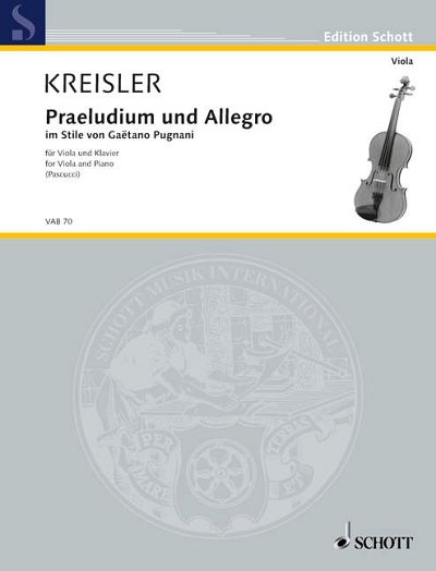 DL: F. Kreisler: Praeludium und Allegro, VaKlv