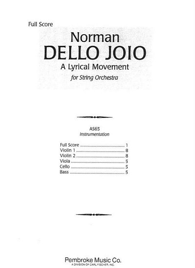 N. Dello Joio: A Lyrical Movement