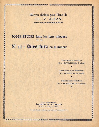 C. Alkan: Ouverture si mineur op. 39/11