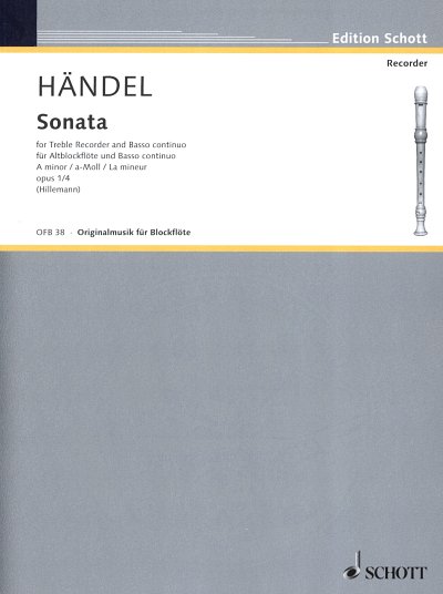 G.F. Händel et al.: Sonata Nr.4 a-Moll, aus 4 Sonaten op. 1/4