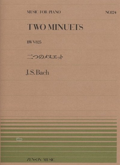 J.S. Bach: Two Minuets BWV 825 Nr. 124, Klav